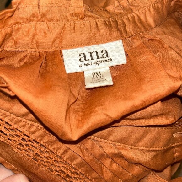 A.N.A button down sleeveless top lightweight women's top Ladies size PXL - Picture 3 of 6